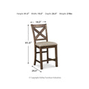 Signature Design by Ashley Moriville D631D12 9 pc Counter Height Dining Set IMAGE 8