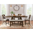 Signature Design by Ashley Moriville D631D3 6 pc Counter Height Dining Set IMAGE 1