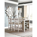 Signature Design by Ashley Skempton Counter Height Dining Table with Trestle Base D394-32 IMAGE 7