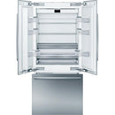  Bosch 36-inch, 19.4 cu.ft. Built-in French 3-Door Refrigerator with Wi-Fi Connect B36BT935NS - 181966 IMAGE 2