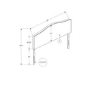 Monarch I 6012Q Queen Headboard - White Leather-Look IMAGE 5