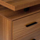  Monarch I 7610 Computer Desk - Walnut/Black Metal IMAGE 6