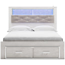 Signature Design by Ashley Altyra B2640B19 Queen Upholstered Bookcase Bed with Storage IMAGE 2