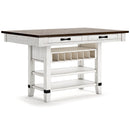  Signature Design by Ashley Valebeck D546-32 Rectangular Dining Room Counter Table IMAGE 1