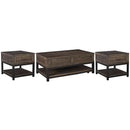  Signature Design by Ashley Johurst T444T1 Cocktail Table and 2 End Tables IMAGE 1