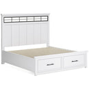 Benchcraft Ashbryn B844B5 California King Panel Storage Bed IMAGE 5