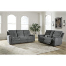  Signature Design by Ashley Barnsana Power Reclining Fabric Loveseat with Console 181476 IMAGE 12
