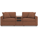 Signature Design by Ashley Modmax Stationary Fabric Loveseat with Console 182938-182939-182940 IMAGE 2
