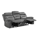  Mazin Furniture Laconia 9629DGY-3PW Power Double Reclining Sofa IMAGE 4