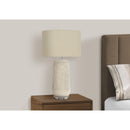  Monarch I 9605 31"H Table Lamp - Cream Ceramic/Beige Shade IMAGE 2
