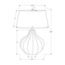  Monarch I 9612 24"H Table Lamp - Blue Ceramic /Ivory Shade IMAGE 7