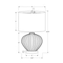  Monarch I 9617 21"H Table Lamp - Cream Resin/Ivory Shade IMAGE 7