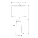  Monarch I 9623 28"H Table Lamp - Black Metal/Beige Shade IMAGE 7