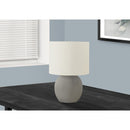  Monarch I 9626 20"H Table Lamp - Grey Concrete/Ivory Shade IMAGE 1