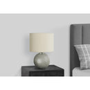  Monarch I 9653 19"H Table Lamp - Grey Resin/Ivory Shade IMAGE 2