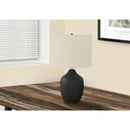  Monarch I 9708 22"H Table Lamp - Black Ceramic/Ivory Shade IMAGE 1
