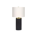  Monarch I 9710 24"H Table Lamp - Black Concrete/Ivory Shade IMAGE 3