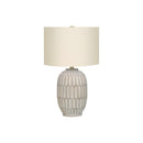  Monarch I 9720 24"H Table Lamp - Cream Resin/Ivory Shade IMAGE 3