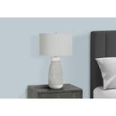  Monarch I 9725 27"H Table Lamp - Grey Ceramic/Grey Shade IMAGE 2