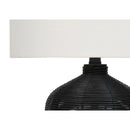  Monarch I 9734 23"H Table Lamp - Black Rattan/Ivory Shade IMAGE 5