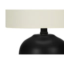  Monarch I 9738 17"H Table Lamp - Black Ceramic/Ivory Shade IMAGE 5
