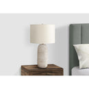  Monarch I 9742 28"H Table Lamp - Cream Resin/Ivory Shade IMAGE 2