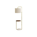  Monarch I 9754 67"H Floor Lamp - Brass Metal/Beige/Usb IMAGE 2