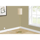  Monarch I 9759 62"H Floor Lamp - Brass Metal/Ivory Shade IMAGE 1