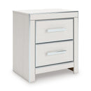 Signature Design by Ashley Zuraleus PCB3381-92 Two Drawer Night Stand IMAGE 1