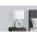  Monarch I 9671 24"H Table Lamp Green Ceramic / Ivory Shade IMAGE 2