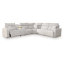  Signature Design by Ashley ModMax II 65907S10 6 pc Power Reclining Sectional with Console IMAGE 1