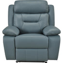  Mazin Furniture Laconia Power Glider Leather Match Recliner 9629BGY-1PWG IMAGE 2