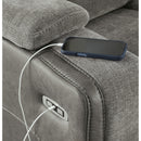  Signature Design by Ashley Mixed Motion PC8350518 Power Reclining Loveseat with Console  & Adjutasble Headrest IMAGE 8