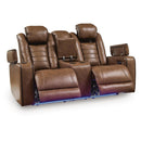  Signature Design by Ashley Gruaro PCU1420018 Power Reclining Loveseat with Console  & Adjutasble Headrest IMAGE 8