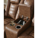  Signature Design by Ashley Gruaro PCU1420018 Power Reclining Loveseat with Console  & Adjutasble Headrest IMAGE 9
