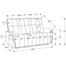  Monarch Power Reclining Fabric Sofa 188094 IMAGE 3