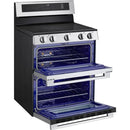  LG 30-inch, 7.3 cu. ft. Smart Electric Double Oven Freestanding Range with ProBake Convection® LDEL7324YE IMAGE 8