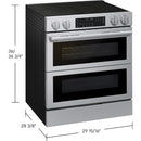 Samsung 30-inch Slide-in Electric Range with True Convection with Air Fry Max NSE90H63DRAC IMAGE 7