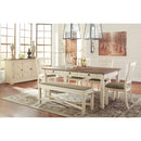 Signature Design by Ashley Bolanburg Dining Table 166190 IMAGE 8