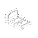Monarch Queen Upholstered Panel Bed M0943 IMAGE 5