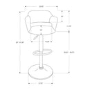 Monarch Pub Height Stool M0132 IMAGE 5