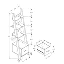 Monarch Bookcases 4-Shelf M1028 IMAGE 5