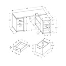 Monarch Office Desks Corner Desks M1168 IMAGE 11