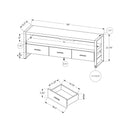 Monarch TV Stand with Cable Management M1244 IMAGE 5