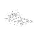 Monarch Queen Upholstered Panel Bed M1248 IMAGE 5