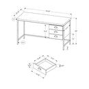 Monarch Office Desks Desks M1280 IMAGE 5