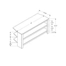 Monarch Flat Panel TV Stand M1690 IMAGE 5