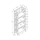 Monarch Bookcases 4-Shelf M0306 IMAGE 10