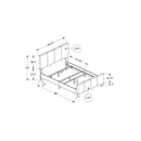 Monarch Queen Upholstered Platform Bed with Storage M0292 IMAGE 5