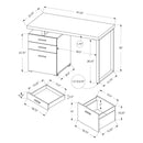 Monarch Office Desks Desks M1417 IMAGE 5